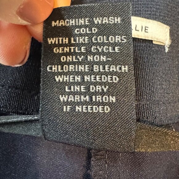 Lane Bryant Curvy Allie Pants Womens Navy Blue Flat Front Stretch Size 20R - Picture 5 of 9